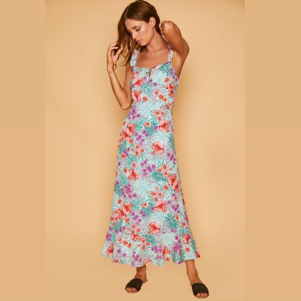 Lost + Wander Flower Power Maxi Dress Sz M NWOT